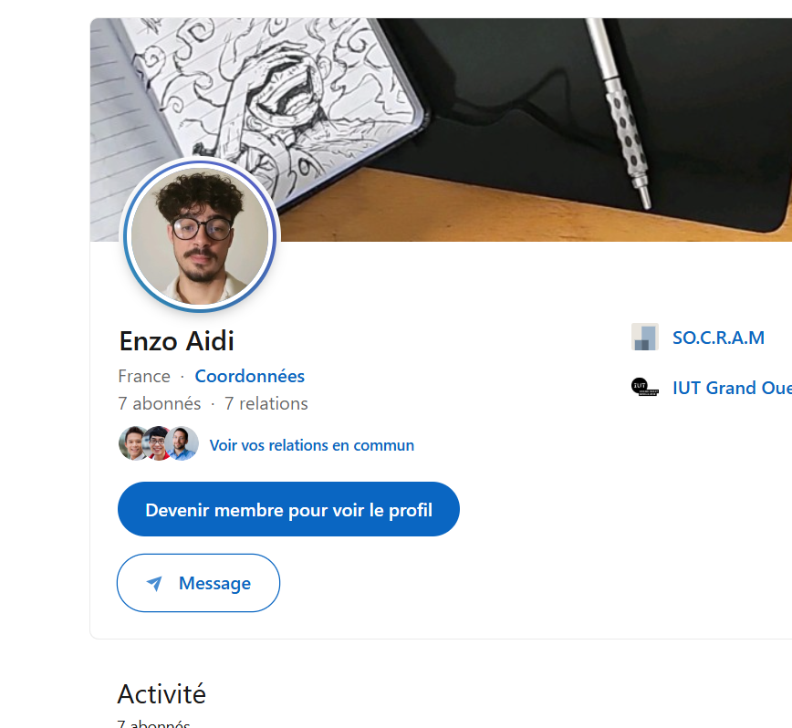 Consulter mon profil et mes informations essentielles