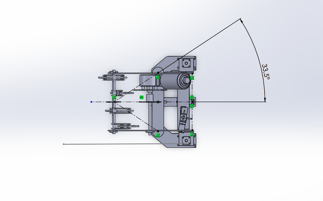 Étude d'angle et de comportement du robot